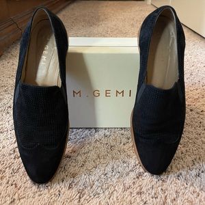 M. Gemi - The Velore - black suede leather, Italian loafers